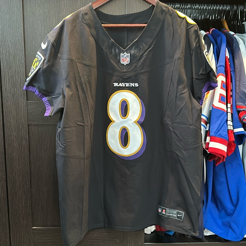 Lamar Jackson Baltimore Ravens Nike Alternate Vapor F.U.S.E. Elite Jersey 40/M